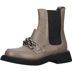 Sportliche LAZAMANI Stiefelette Schlupfschuhe für Damen 68.046 taupe Beige