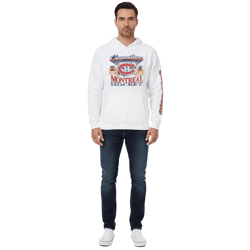 Hollister X NHL Montreal Canadiens Herren Hoodie mit Team-Logo-Print Baumwoll-Pullover 322-221-1606-100 Weiß