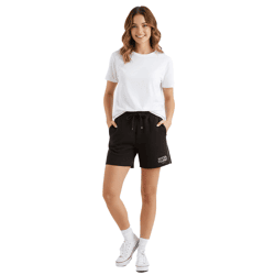 Hollister X Social Tourist Damen Sweat-Shorts Sport-Hose Baumwoll-Hose 365-347-0004-900 Schwarz