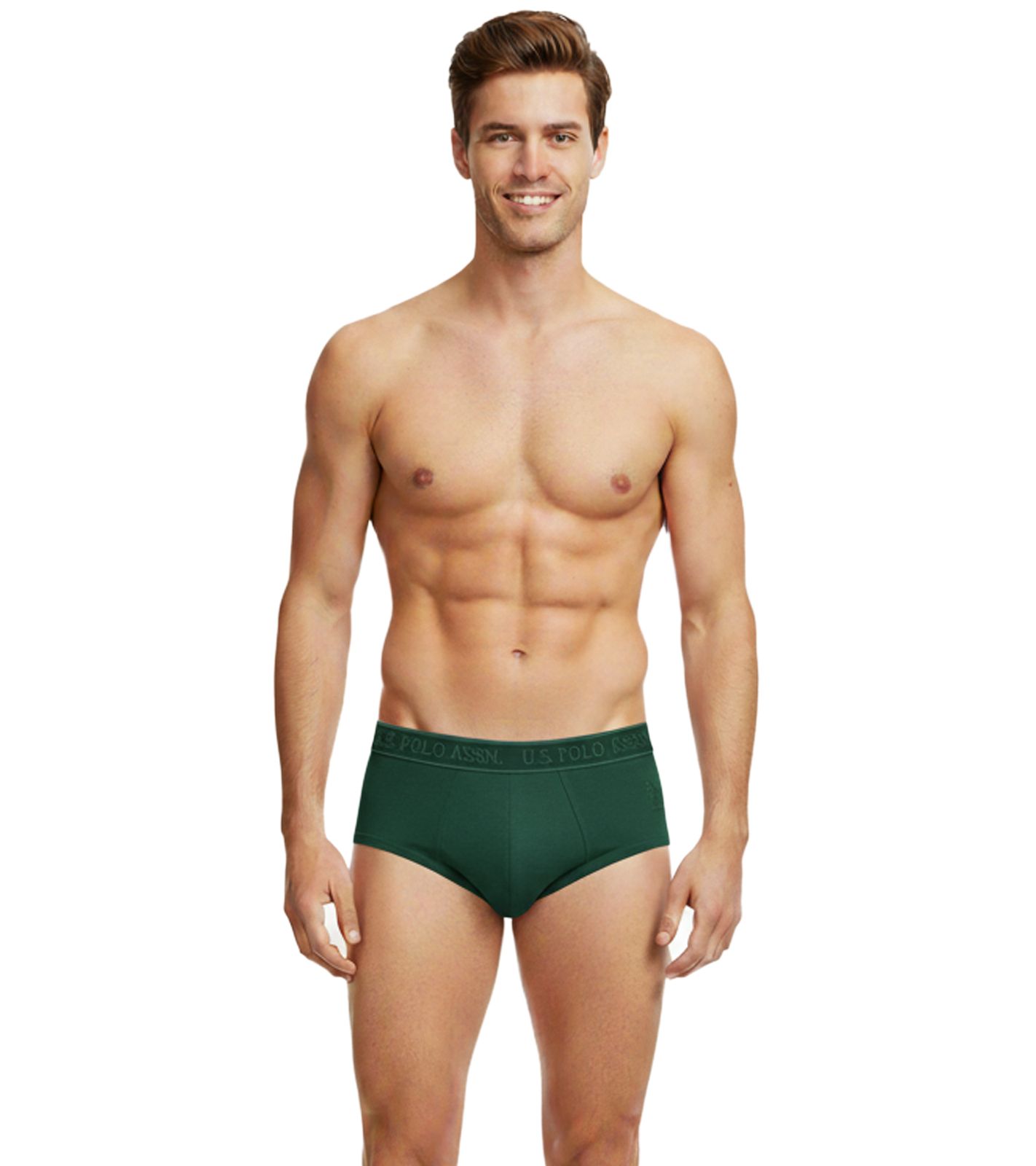 2er Pack U.S. POLO ASSN. Premium Herren Slips Unterhose nachhaltige Unterw&auml;sche 180 g/m&sup2; 134 68263 53696 502 Dunkel-Gr&uuml;n/Wein-Rot