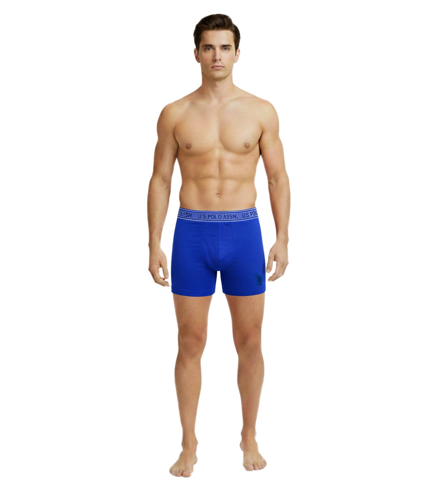 2er Pack U.S. POLO ASSN. Premium Herren Boxershorts Unterhose nachhaltige Unterw&auml;sche 180 g/m&sup2; 134 68262 53696 500 Royal-Blau/Navy