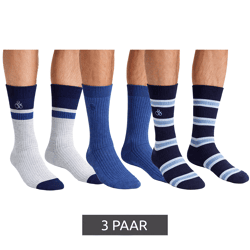 3 Paar SCOTCH & SODA Herren Crew-Socken Amsterdam Cotton Blend Alltags-Strümpfe Einheitsgröße / 41-46 Business-Socken SS601099-037 Grau/