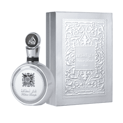 raffiniertes Lattafa Fakhar Platin Unisex Eau de Parfum sinnlich orientalischer Körper-Duft für Damen und Herren 100ml Silber