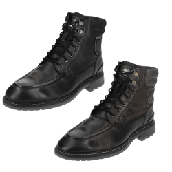 Bequeme Pantofola d´Oro Stiefelette Echtleder Schnürschuhe für Herren 10233053 Schwarz oder Braun
