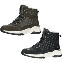 Vielseitige MUSTANG Stiefelette Schnürschuhe für Damen Winter-Booties 1438-603 Grün oder Schwarz