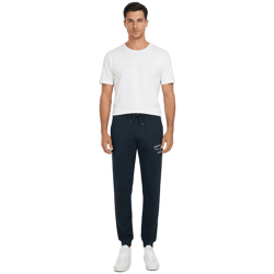 VINSON Herren Jogging-Hose Sweat-Hose mit VINSON-Logo Baumwoll-Hose Sweat Pants Dunkelblau