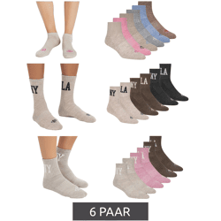 6 Paar SCOTCH & SODA für Damen oder Herren 1/2-Frottee Quarter-Crew-Socken Alltags-Socken Business-Socken in Beige/Bunt