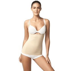 figurformendes SLEEX Damen Shapewear Unterbrust Tank-Top mit hoher Kompression Mieder 44044-006 Nude-Beige