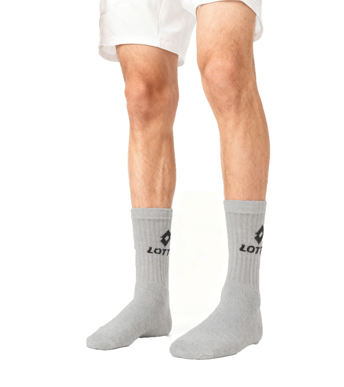 10 Paar LOTTO Sport-Socken Damen und Herren Trainings-Socken Tennis-Str&uuml;mpfe Baumwoll-Socken 8986012 Grau