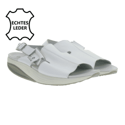 Rutschhemmende hsm Damen Arbeits-Pantoletten Echtleder-Schuhe SRA-Schutzklasse Sandalen Berufsschuhe Factory Second B-Ware Arzt-Schuhe Weiß