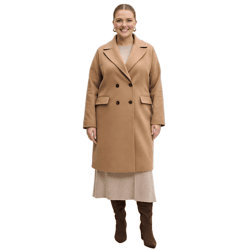 praktischer 2-in-1 Damen Mantel mit abnehmbaren Ärmeln Herbst-Weste nachhaltiger Flauschmantel 966584 Walnuss-Braun