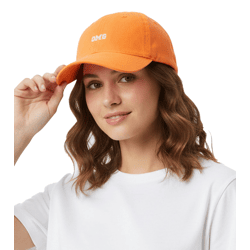 leuchtende ZWILLINGSHERZ OMG Classic Base-Cap mit OMG-Stickerei Baumwoll-Cap justierbare Cappy Schirm-Mütze 4603M K258210 Neon-Orange