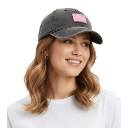 Faded ZWILLINGSHERZ Basic Classic Baseball Cap with Logo Patch, Cotton Cap, Adjustable Cap, Visor Cap 4603M K25357-2 Black