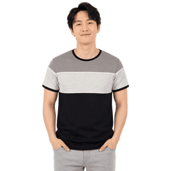 klassisches SOLID SDCody Herren T-Shirt mit Rundhals Shirt 21300032ME-9000 Schwarz