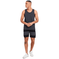 klassische SOLID SDMekir Herren Sweatshorts mit Kordelzug Shorts 21300637ME-194007 Schwarz