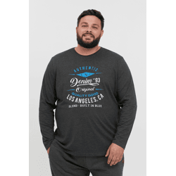 klassisches BLEND BHDopper BT Herren Longsleeve mit Rundhals Langarm-Shirt 20713446ME-200278 Grau