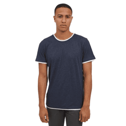 klassisches 11 PROJECT PRVenanzio Herren T-Shirt mit Rundhals Shirt 20714124ME-1940241 Blau