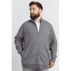 klassische BLEND BHLenner BT Herren Sweatjacke mit Stehkragen Jacke Große Größen 20714929ME-200277 Grau