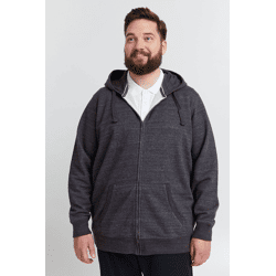 klassische BLEND BT Velno Herren Kapuzenjacke mit Reißverschluss Sweatjacke Große Größen 20714928ME-194007 Schwarz