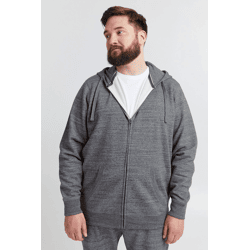 klassische BLEND BT Velno Herren Kapuzenjacke mit Reißverschluss Sweatjacke Große Größen 20714928ME-200277 Grau