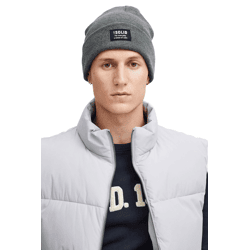 klassische SOLID SDIrwin Herren Beanie aus Synthetik Mütze 21301127-ME-1840051 Grau