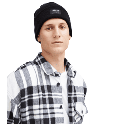 klassische SOLID SDIrwin Herren Beanie aus Synthetik Mütze 21301127-ME-194008 Schwarz