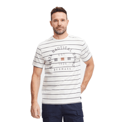 klassisches FQ1924 FQTom SS Herren T-Shirt mit Rundhals Shirt 21900644-114201 Weiß