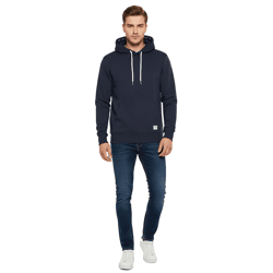 klassischer SOLID SDChap Herren Kapuzenpullover aus Sweat Hoodie Große Größen 21301306ME-194010 Blau