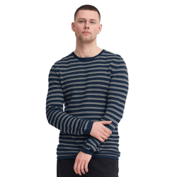 Classic BLEND BHAjlan Men's Fine-Knit Sweater with Label Detail, Knit Sweater 20717703-131008, Beige