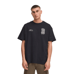 klassisches SOLID SDRowdy Herren T-Shirt mit Rundhals Shirt 21108686-194008 Schwarz
