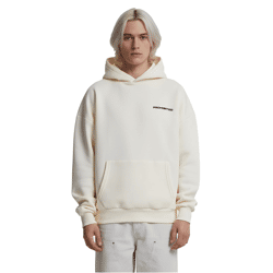 Prohibited Herren Hoodie Kapuzen-Pullover mit Logo-Schriftzug Baumwoll-Hoodie 10119 Cream-Weiß