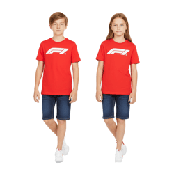 sportliches PUMA x F1 Formel 1 Motorsport Kinder T-Shirt Baumwoll-Shirt F1 Klassiker 160 g/m² 701228309 002 Rot