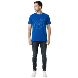 Stylish Formula E Men's T-Shirt, Sustainable Cotton Shirt with Formula E Logo, Summer Shirt, Motorsport 701223608 002 Blue