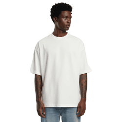 Prohibited Savile Row Team Men's T-Shirt, Cotton Shirt with Eye-Catching Back Print, Short-Sleeve Shirt, Oversized Fit, PC-006-041, White