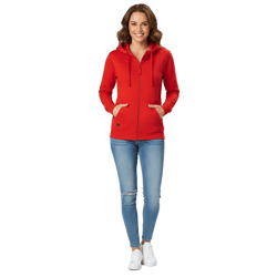 Helly Hansen Women's Hooded Sweatshirt Jacket for Everyday Wear, Zip-Up Hoodie with Pockets, 280 g/m², 79217_220, Red