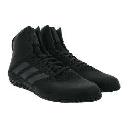 adidas Mat Wizard 4 Herren Wrestling-Schuhe mit atmungsaktiver Mesh-Konstruktion Hallen-Schuhe Große Größen AC6971 Schwarz