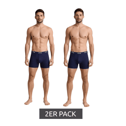 2er Pack Jeep Basic Boxer Herren Boxer-Shorts Baumwoll-Unterhose Unterwäsche I101545-001 N413 Dunkelblau
