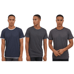Classic 11 PROJECT PRVenanzio Men's Round-Neck T-Shirt 20714124ME in Blue, Dark Gray, or Gray