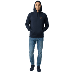 weicher ON THAT ASS Arcano2 Hoodie Herren Baumwoll-Sweater mit Fleece-Innenfutter Navy-Blau