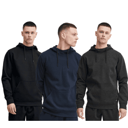 klassischer SOLID SDQuinton Herren Kapuzenpullover aus Sweat Hoodie Große Größen 21301037-ME Schwarz, Blau oder Grau