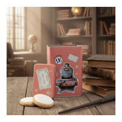 Harry Potter Vorratsdose „Hogwarts Express“ 1500 ml Metall Aufbewahrungsdose mit Deckel Rosa 