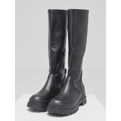lässige Buffalo Damen Boots Schwarz