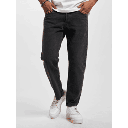 bequeme Jack & Jones Herren Jeans Straight Fit Taschen mit Baumwolle Schwarz