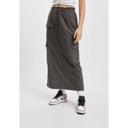feminines Only Damen Kleid Taschen mit Baumwolle Grau