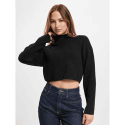 modernes Only Damen Sweatshirt Schwarz