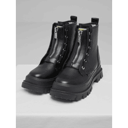 robuste Buffalo Damen Boots Schwarz