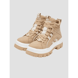 lässige Buffalo Damen Boots Beige