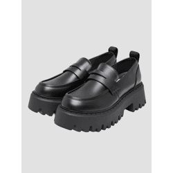 modernes Buffalo Damen Slipper Schwarz