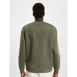 bequemes Alpha Industries Herren Sweatshirt mit Baumwolle Militär-Grün