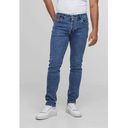 bequeme 2Y Premium Herren Jeans Slim Fit Blau